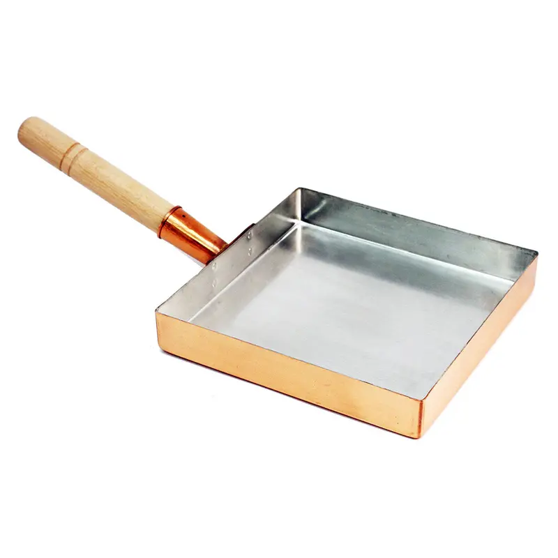 Copper Tamagoyaki Pan – Medium Square, 8.25" X 8.25", Authentic Rolled Omelet Maker 1