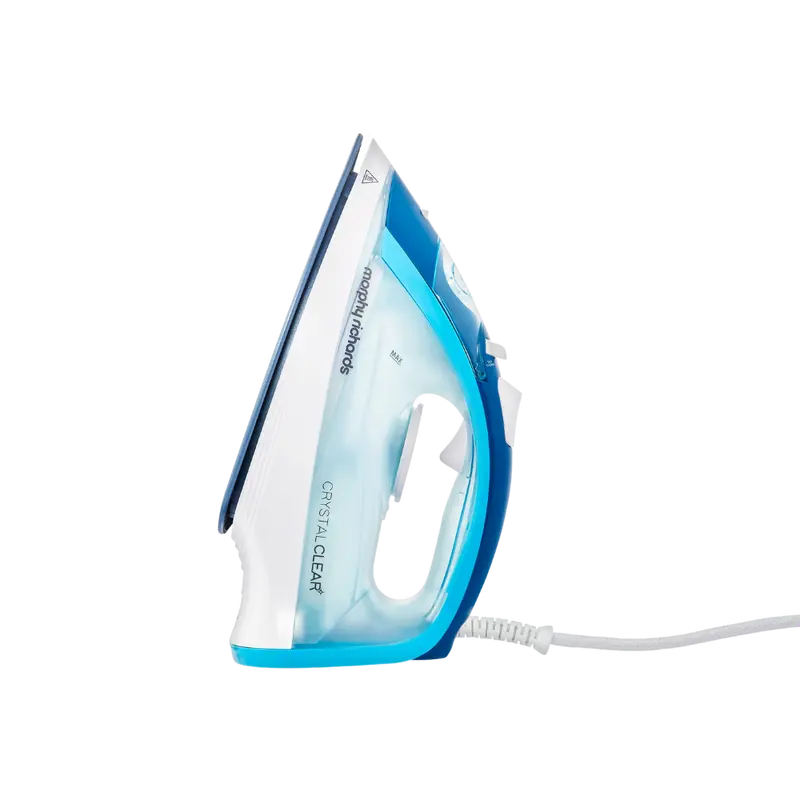 Crystal Clear Blue 2400W Steam Iron With 360° Swivel Cord 1