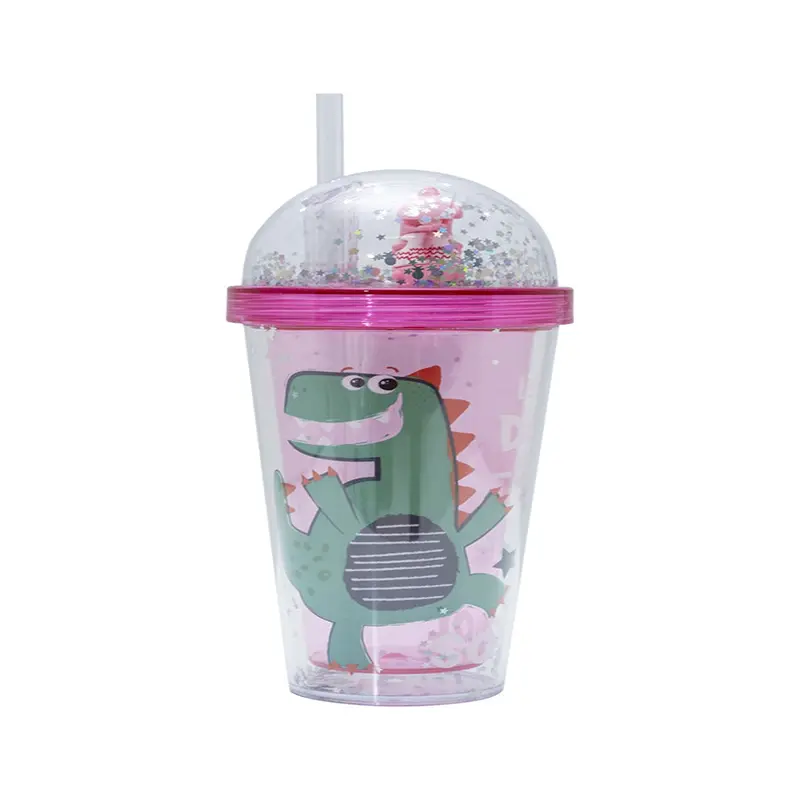 Dino Kids Water Bottle – Cerise Pink 1