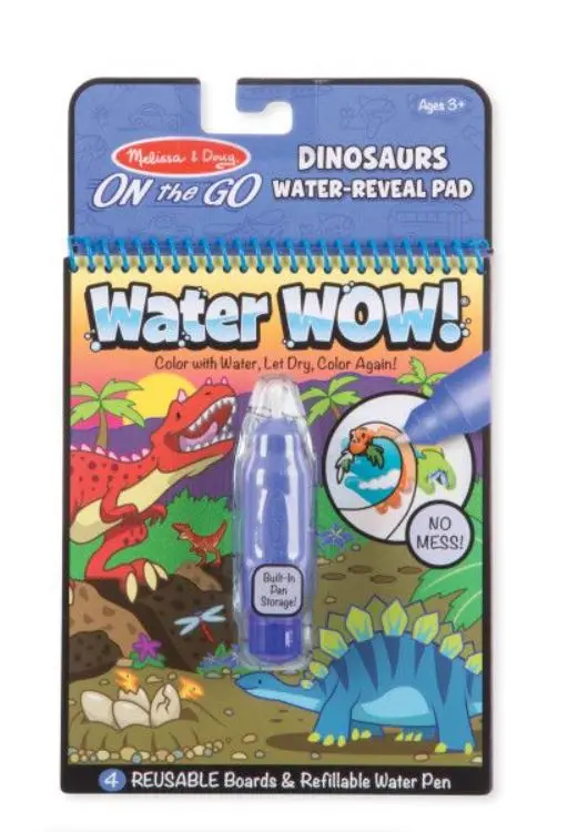 Dinosaur-Themed Water-Reveal Activity Pad For Kids On The Go 1