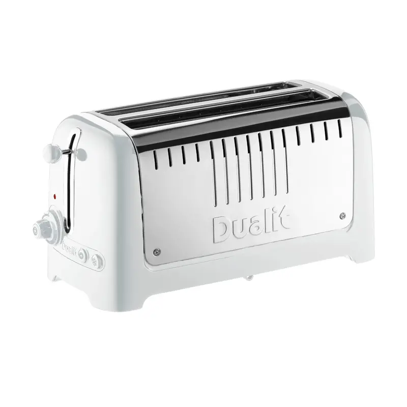 Dualit Lite 2-Slice Long-Slot Toaster – Compact White Toaster For Toasted Breads 1