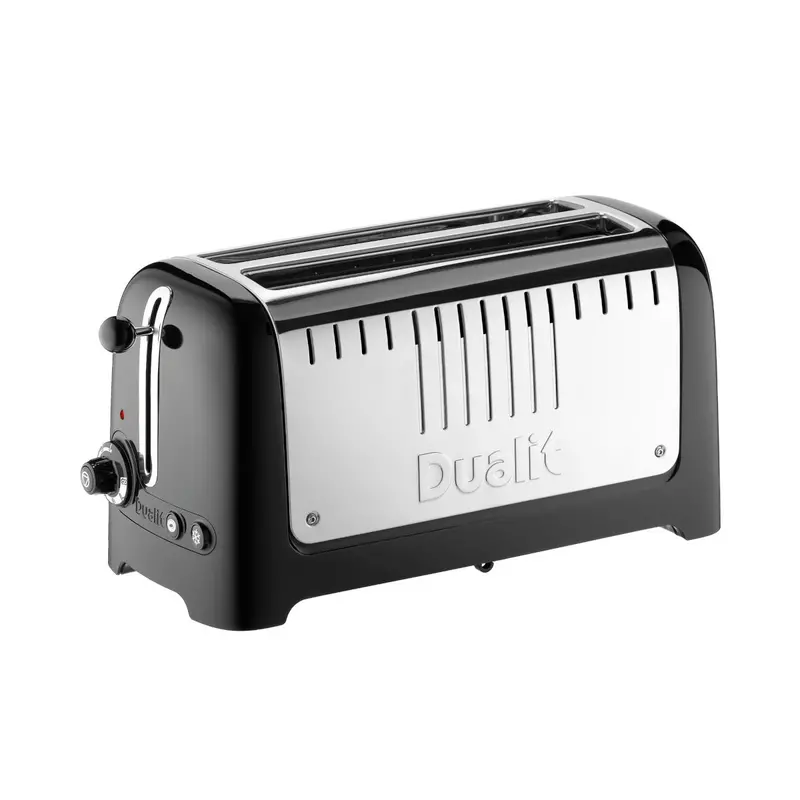 Dualit Lite 2-Slice Long-Slot Toaster – Sleek Matte Black Finish 1