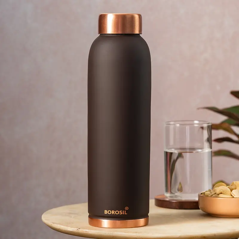 Eco Copper Brown-Toned Vacuum-Insulated Water Bottle 1