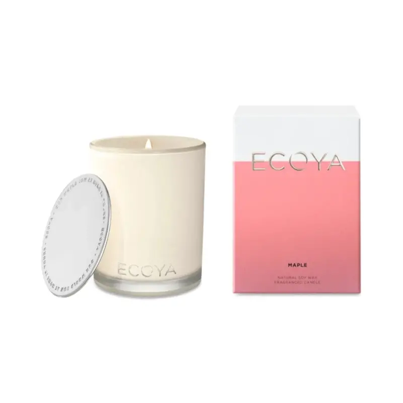 Ecoya Madison Maple Soy Candle – 400G Glass Jar 1