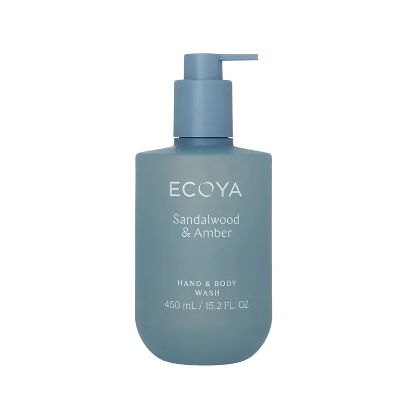 Ecoya Sandalwood & Amber Hand & Body Wash – 450Ml Nourishing Cleanser 1