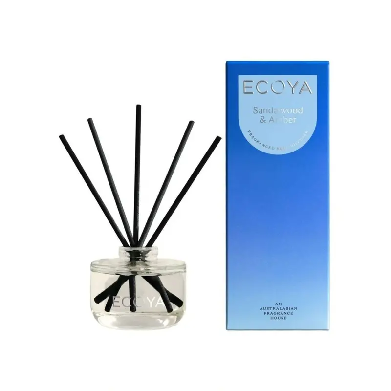 Ecoya Sandalwood & Amber Mini Aromatic Reed Diffuser – 50Ml 1