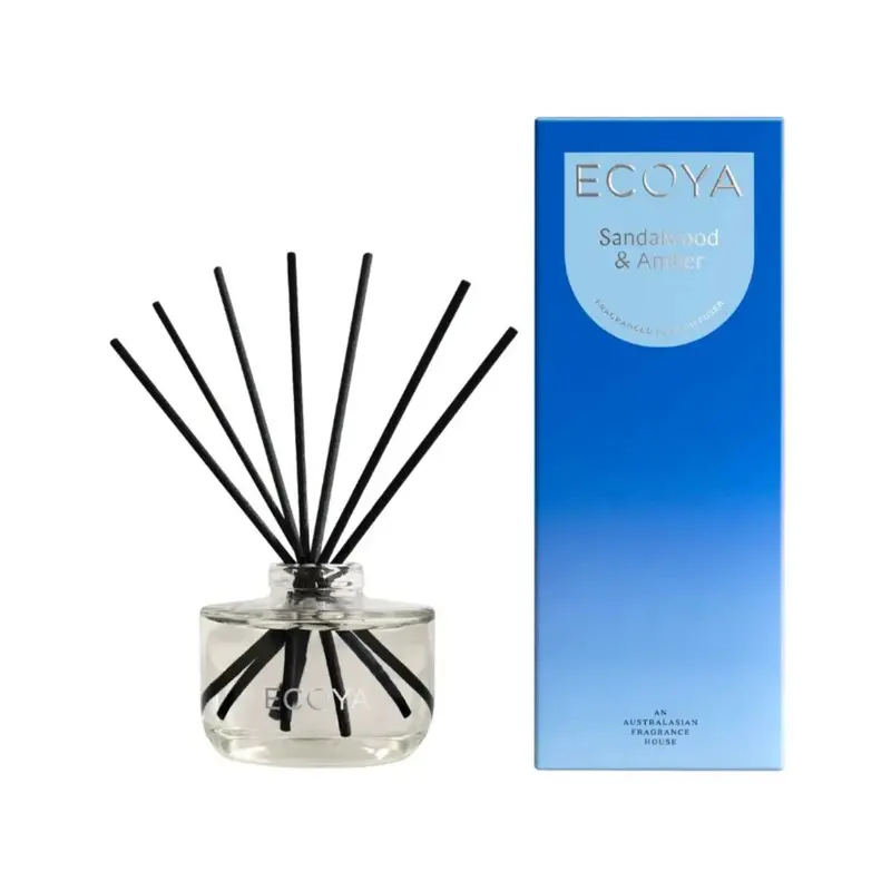 Ecoya Sandalwood & Amber Warm Scent Reed Diffuser – 200Ml 1