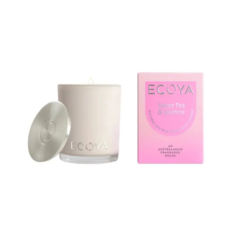 Ecoya Sweet Pea & Jasmine Mini Candle – 80G 1
