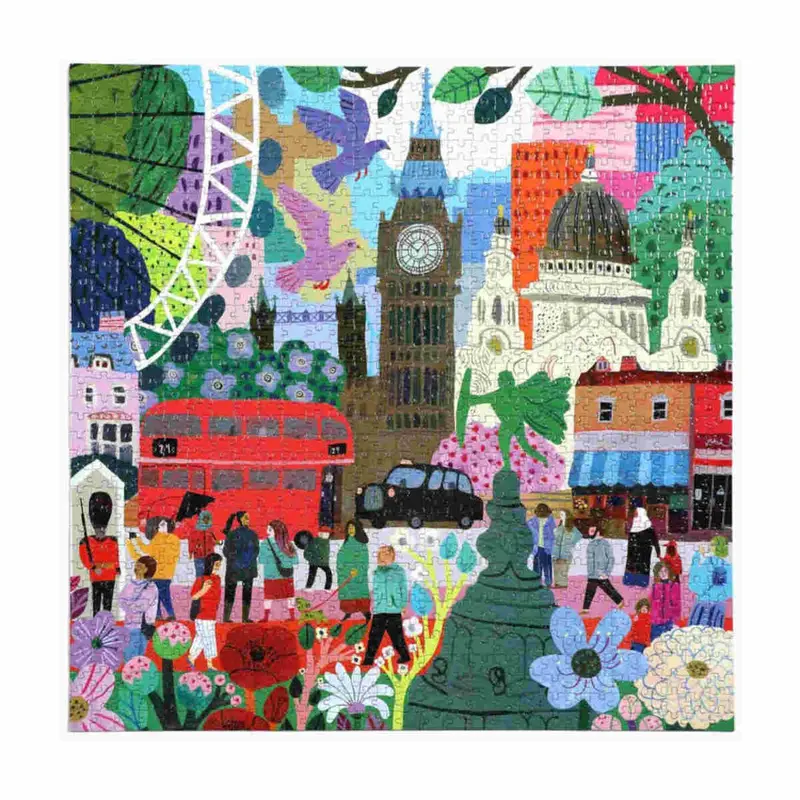 Eeboo London Life Scene Jigsaw Puzzle (1000 Pieces) 1