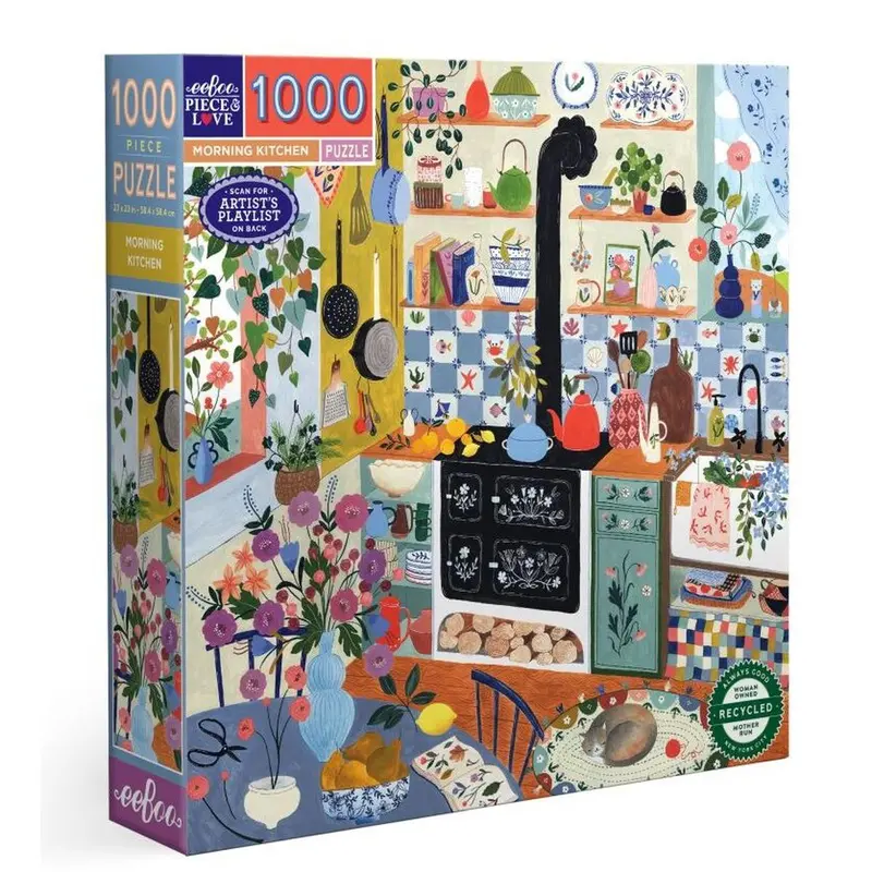 Eeboo Morning Kitchen 1000-Piece Jigsaw Puzzle 1