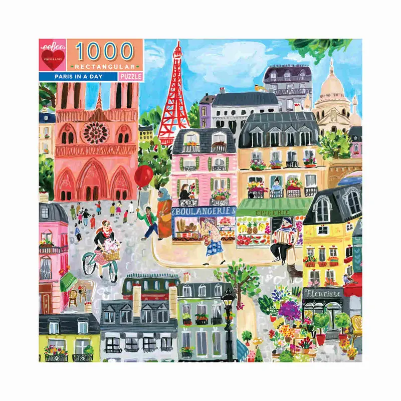 Eeboo Paris Cityscape Jigsaw Puzzle (1000 Pieces) 1