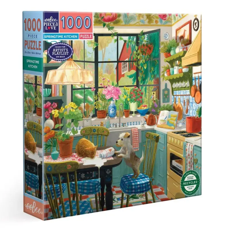 Eeboo Spring Kitchen-Themed 1000-Piece Jigsaw Puzzle 1