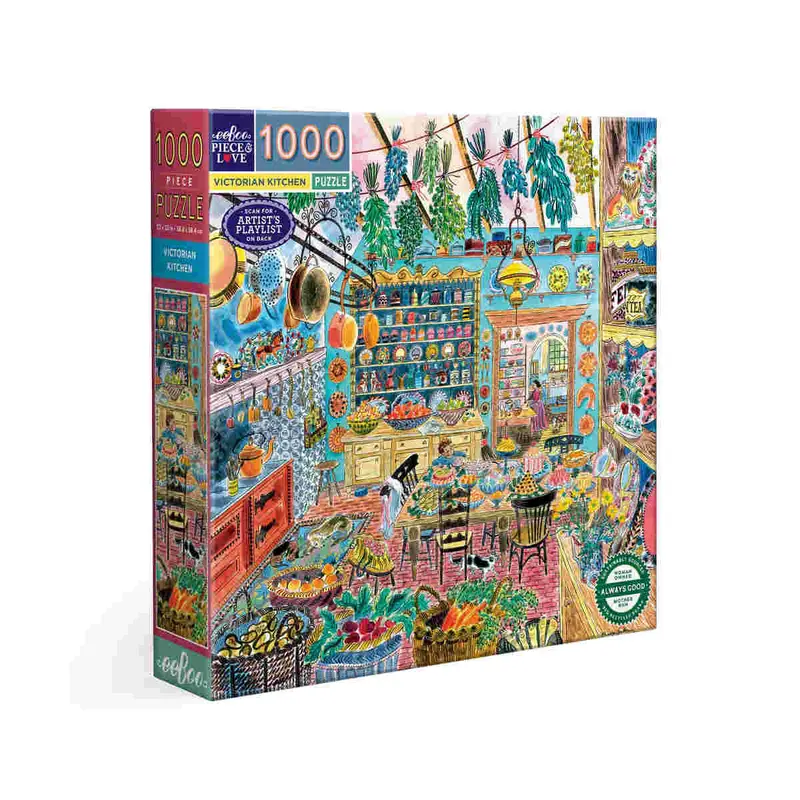 Eeboo Victorian Kitchen 1000-Piece Nostalgic Illustration Puzzle 1