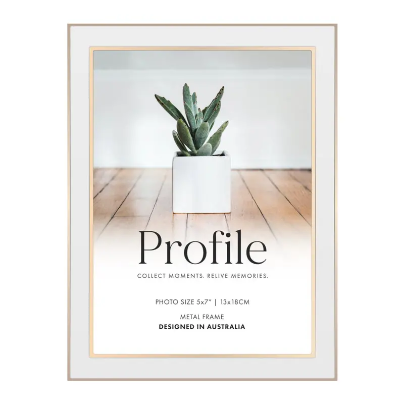Eternal Profile Photo Frame In White And Rose Gold – 10X15Cm 1