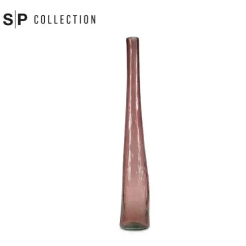 Extra-Tall Burgundy Glass Vase – 9Cm Diameter × 59Cm Height 1