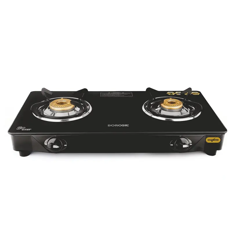 Flame Plus Glass-Top Gas Stove – Sleek & Efficient Cooking Surface 1