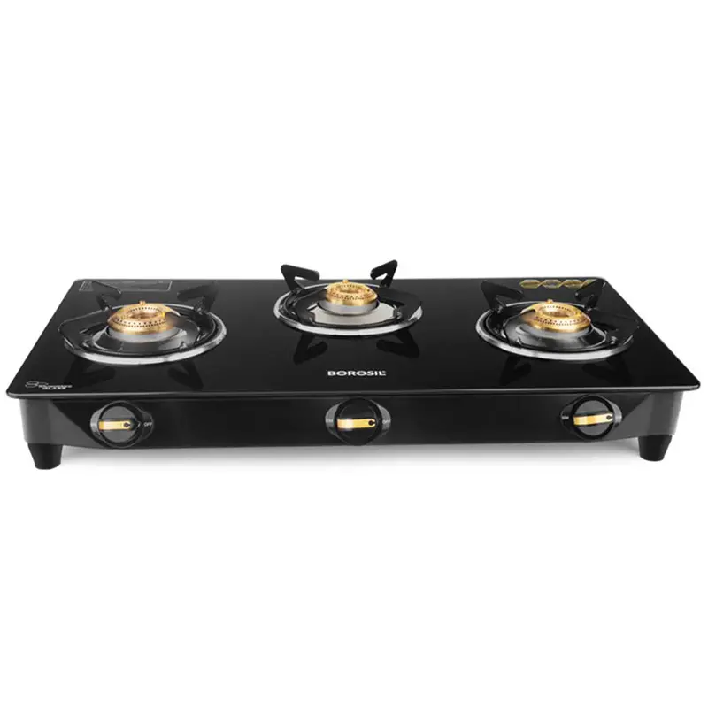 Flare Glasstop Gas Stove With Auto Ignition 1