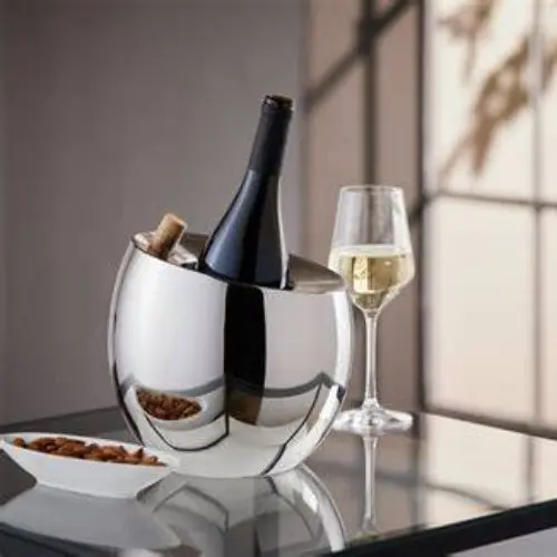 Froid Premium Ice Bucket – Stainless Steel With Handle And Drain 1