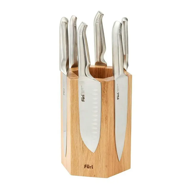 Furi Pro Magnetic Hex Knife Block Set – 7-Piece Premium Collection 1