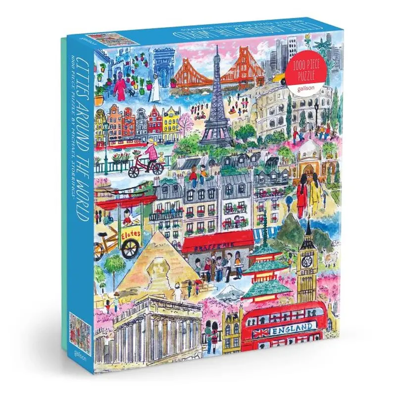 Galison Cities Of The World 1000-Piece Jigsaw Puzzle By Michael Storrings 1
