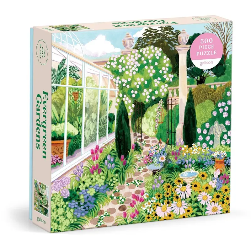 Galison Evergreen Gardens Jigsaw Puzzle – 500 Pieces 1