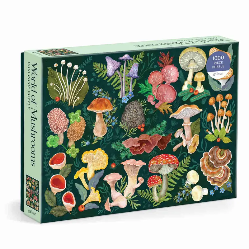 Galison World Of Mushrooms 1000-Piece Jigsaw Puzzle 1