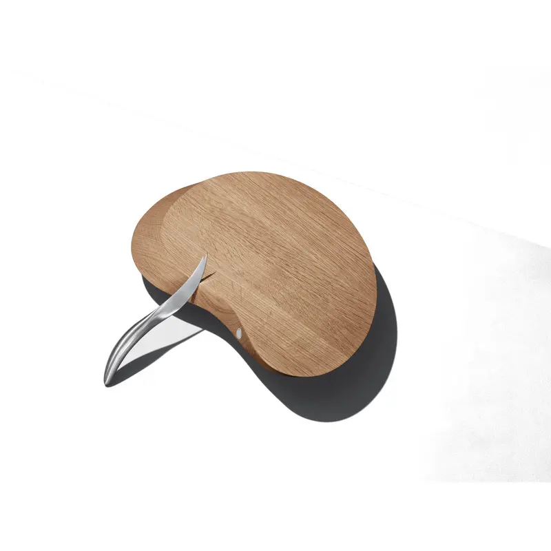 Georg Jensen Forma Bloom Oak Cheese Board With Matching Knife 1
