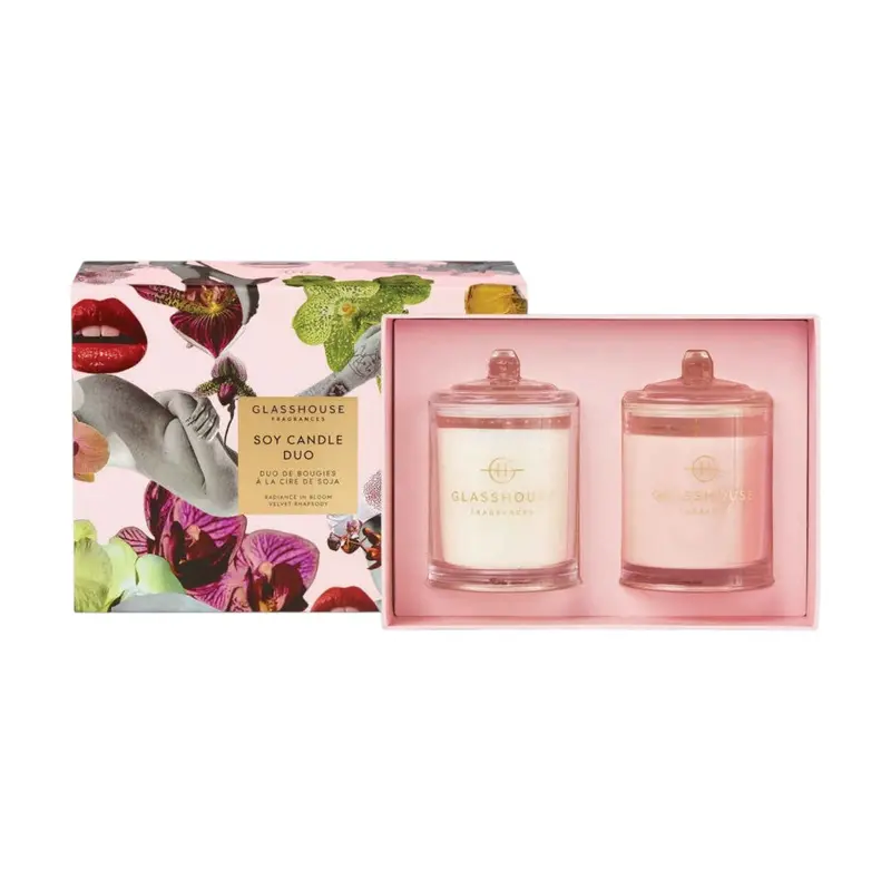 Glasshouse Fragrances Signature Candle Duo – Two 200G Luxury Candles 1