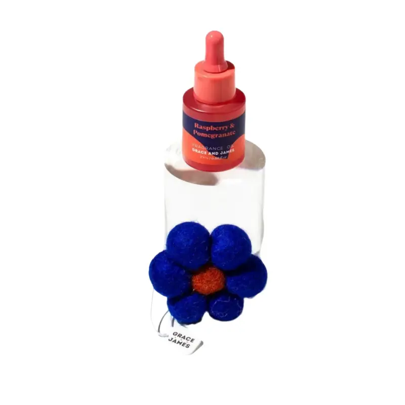 Grace & James Bloom Raspberry & Pomegranate Felt Air Freshener – 20Ml 1