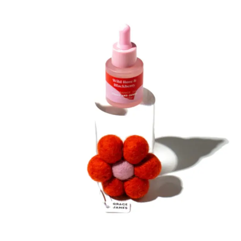 Grace & James Bloom Wild Rose & Blackberry Felt Air Freshener – 20Ml 1
