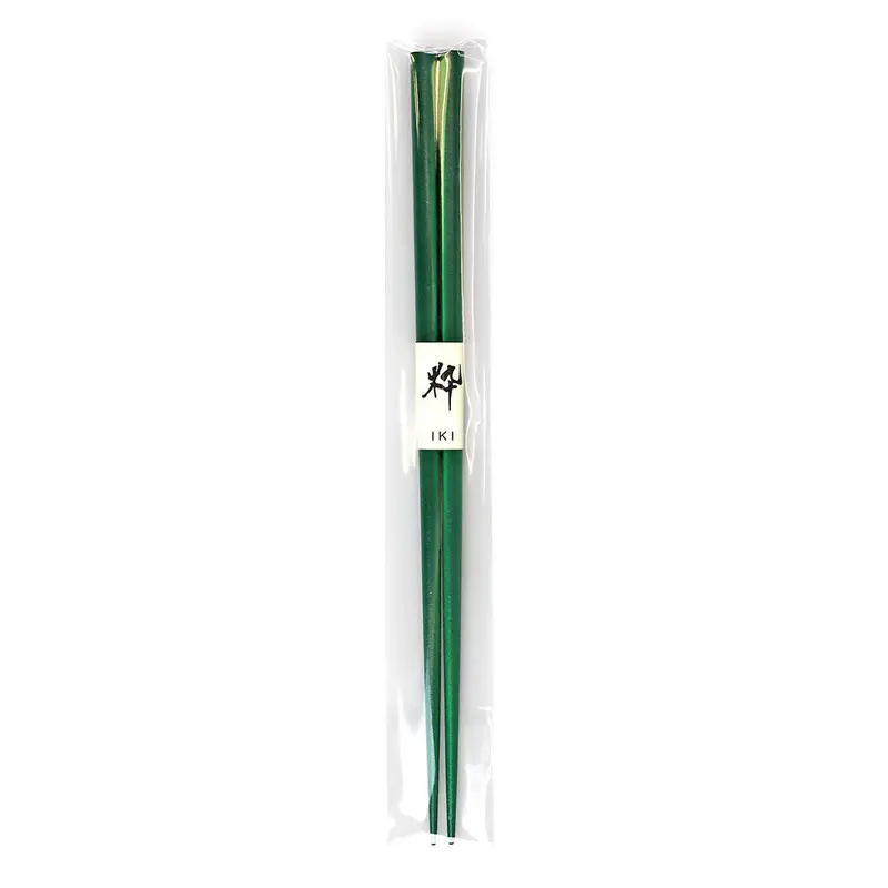 Green Lacquered Non-Slip Chopsticks – Set Of 10 Pairs For Everyday Use 1