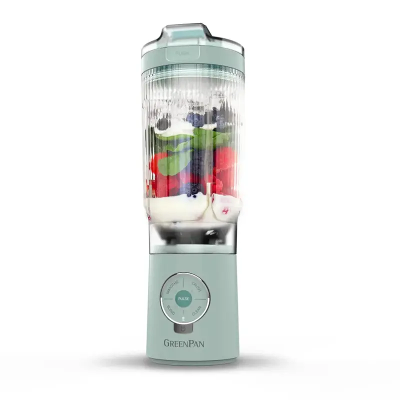 Greenpan Spin & Go Portable Blender In Seaside Finish 1