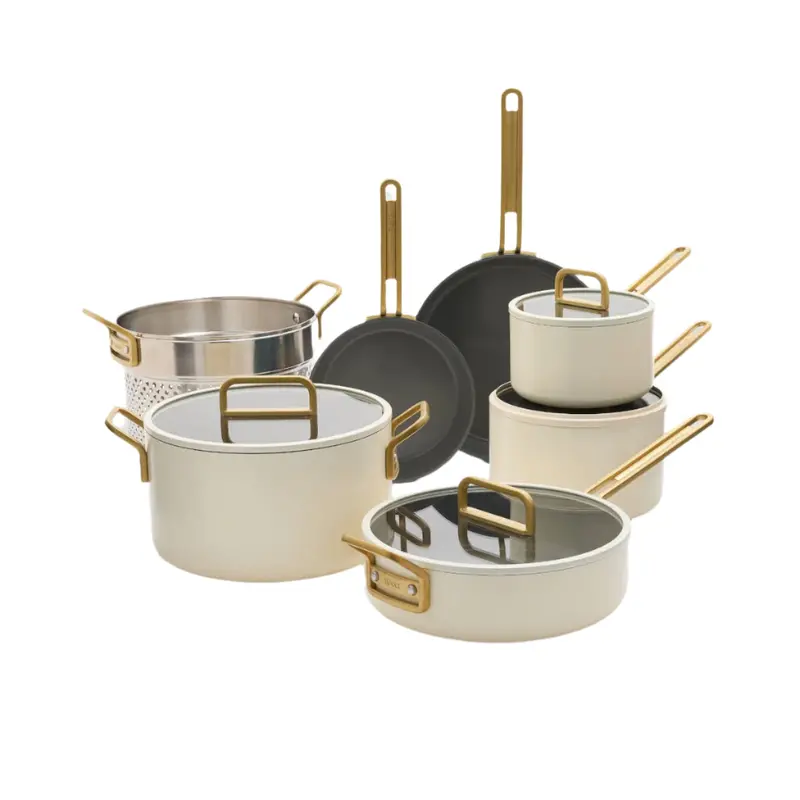 Greenpan Stanley Tucci 7-Piece Ceramic Nonstick Cookware Set – White 1