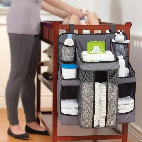 Hanging Travel Nursery Organizer – Compact Wall-Mounted Storage System 1