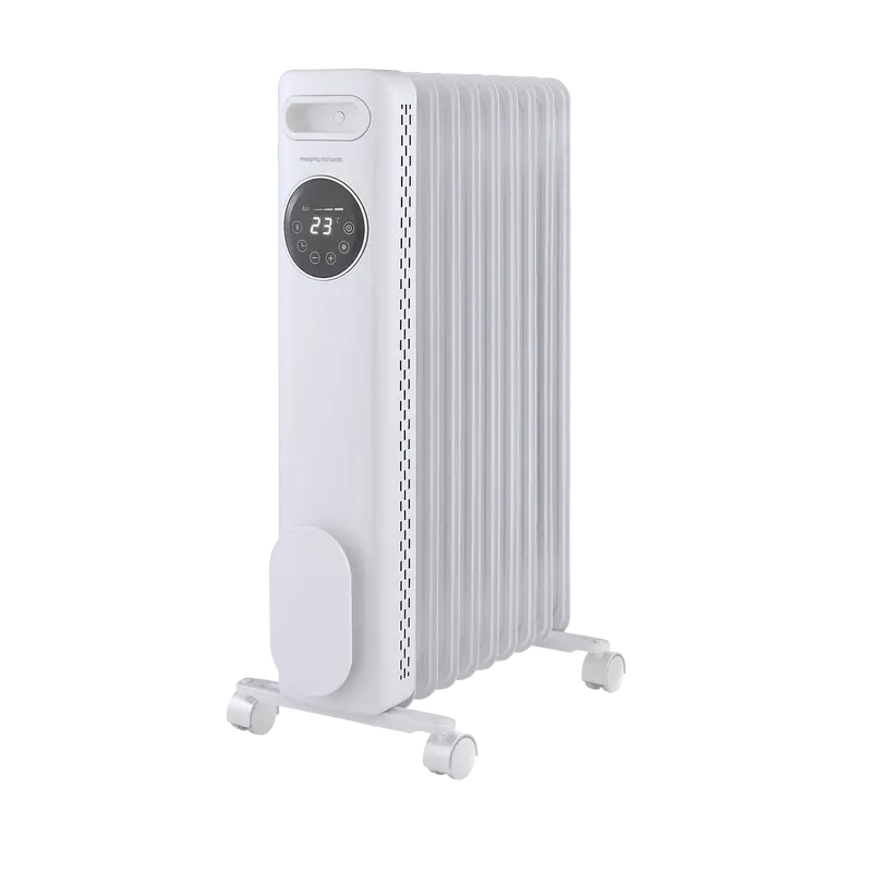 Heatflux 2.0 Kw Digital Oil-Filled Radiator With Remote – Pure White 1