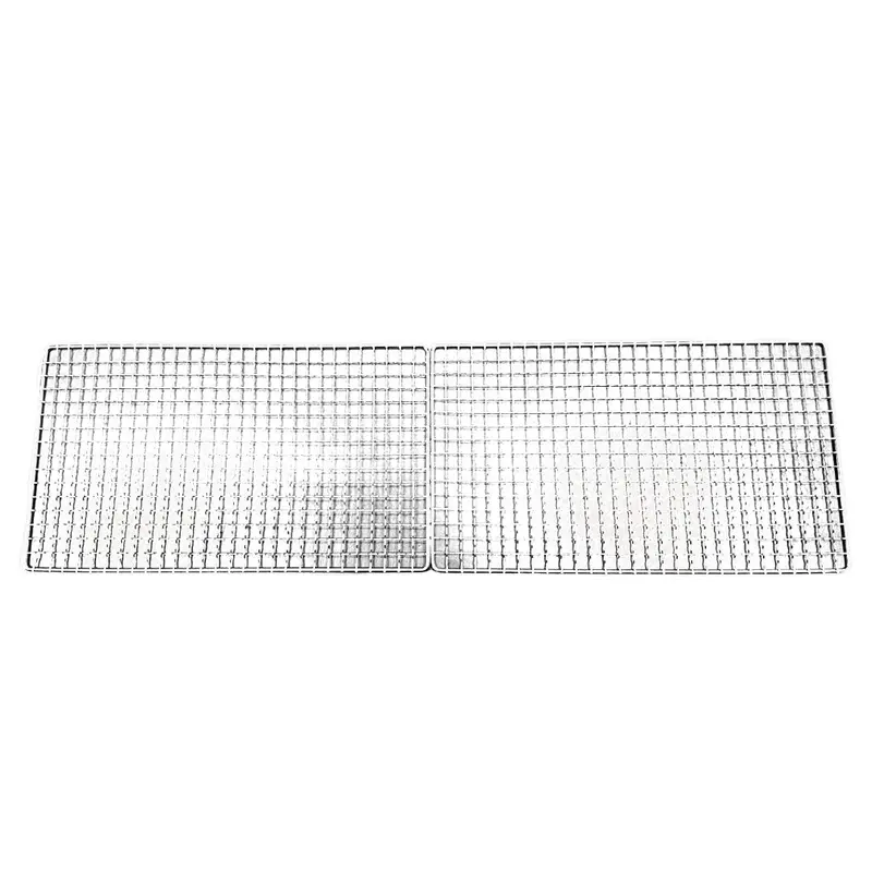 Heavy-Duty Charcoal Grill Cross Wire Mesh Replacement – Large Size (2-Pack) 1