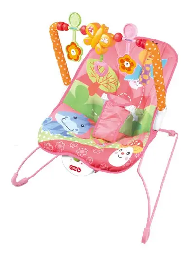 Ibaby Pink Cartoon Deluxe Bouncer Seat 1
