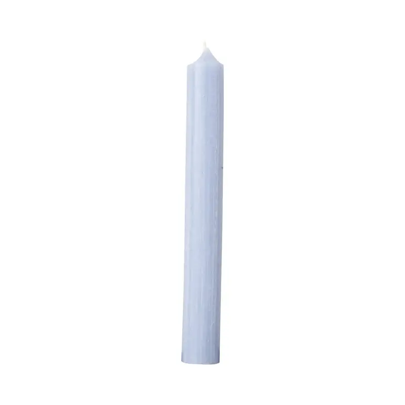 Ideal Home Powder Blue Cylinder Dinner Candle – 18Cm Modern Pillar Style 1