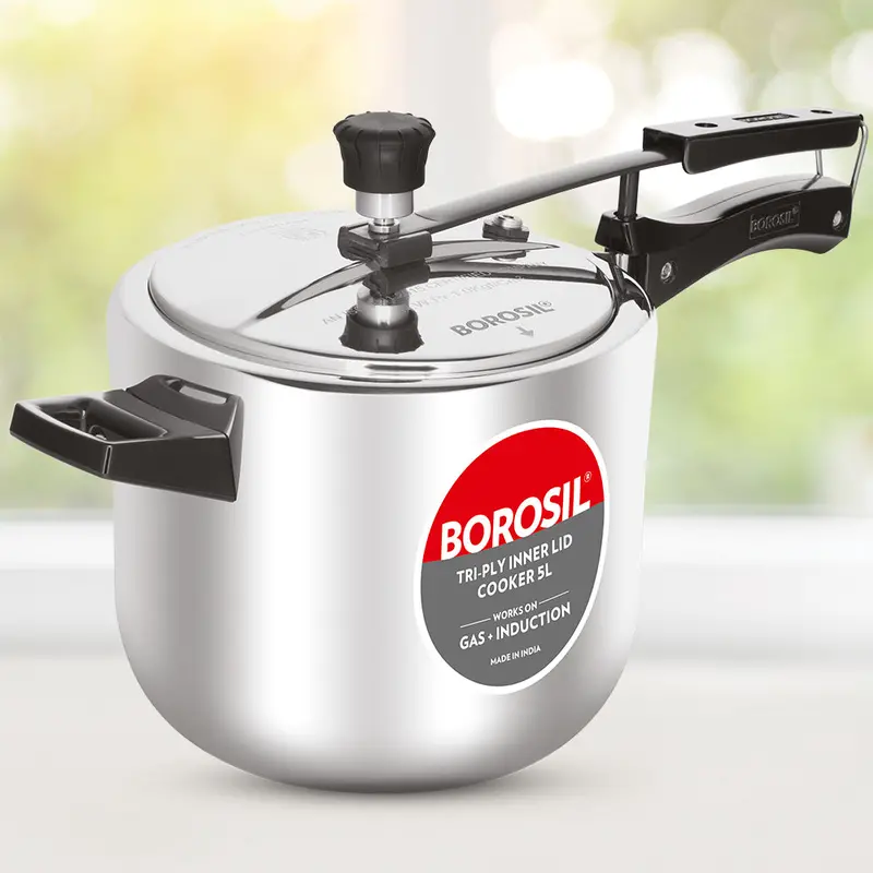 Inner Lid Triply Stainless Steel Pressure Cooker – 7-Liter 1