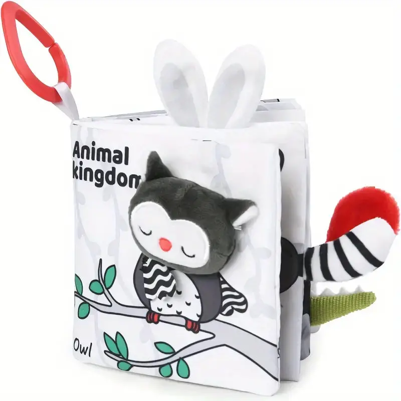 Interactive Animal Kingdom Cloth Book – 3D Textured Tails For Infants 1