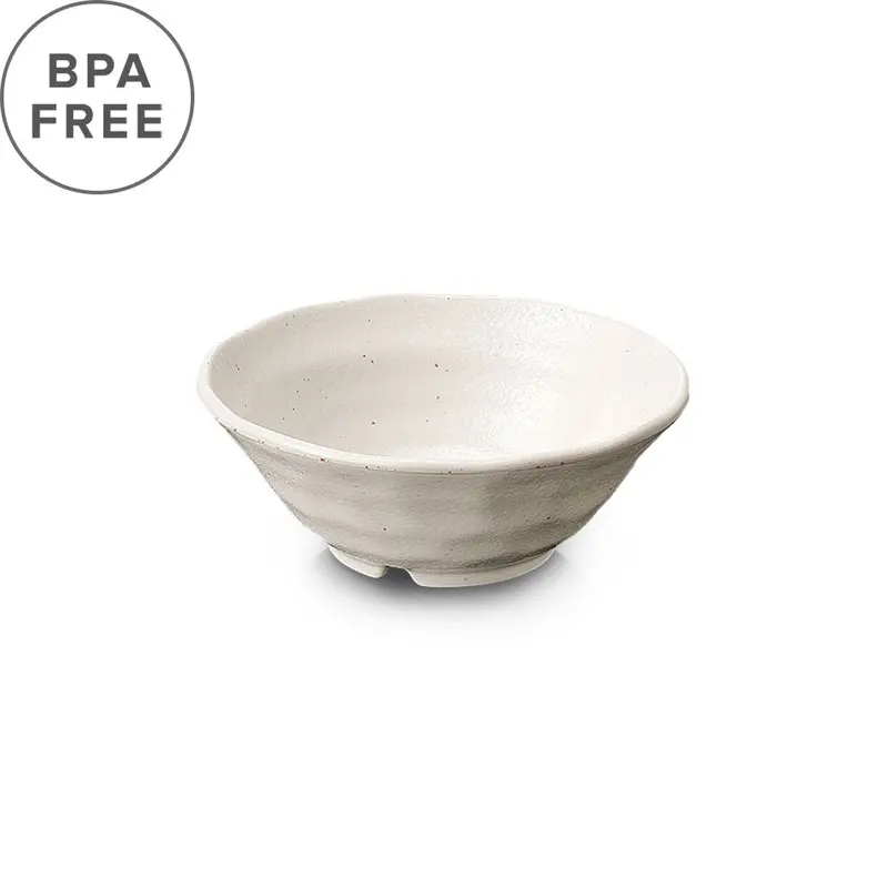Ivory Grainy Melamine Kobachi Bowl – 7.8 Oz, 4.8" Diameter 1