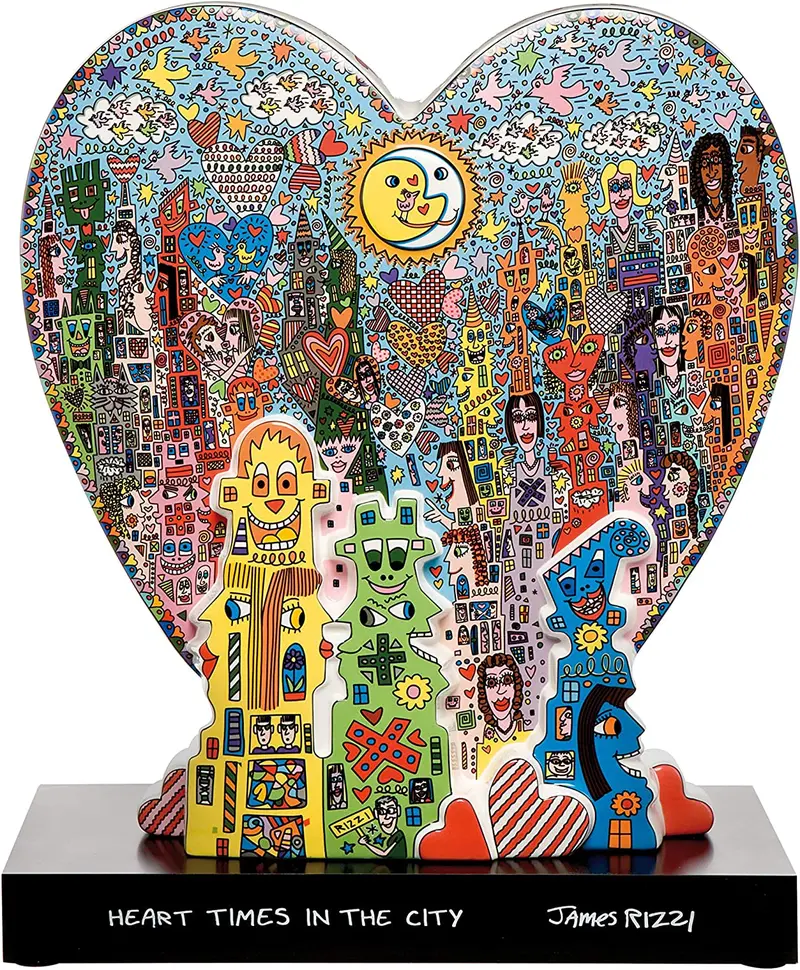 James Rizzi 'Heart Times In The City' Art Print (44Cm) 1