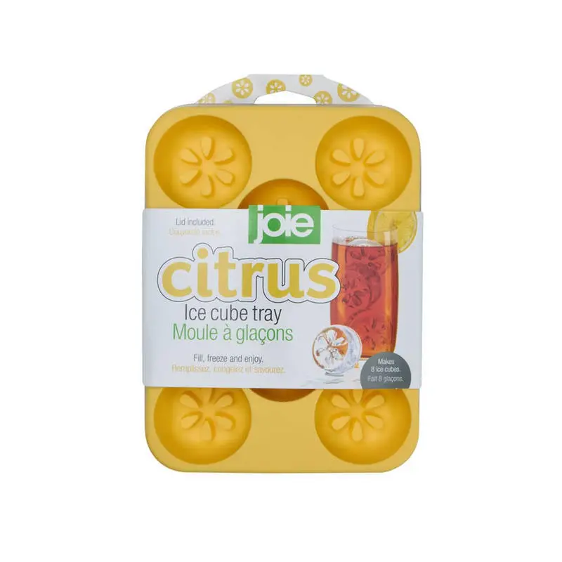 Joie Citrus Ice Cube Mold – Vibrant Yellow Silicone Tray 1