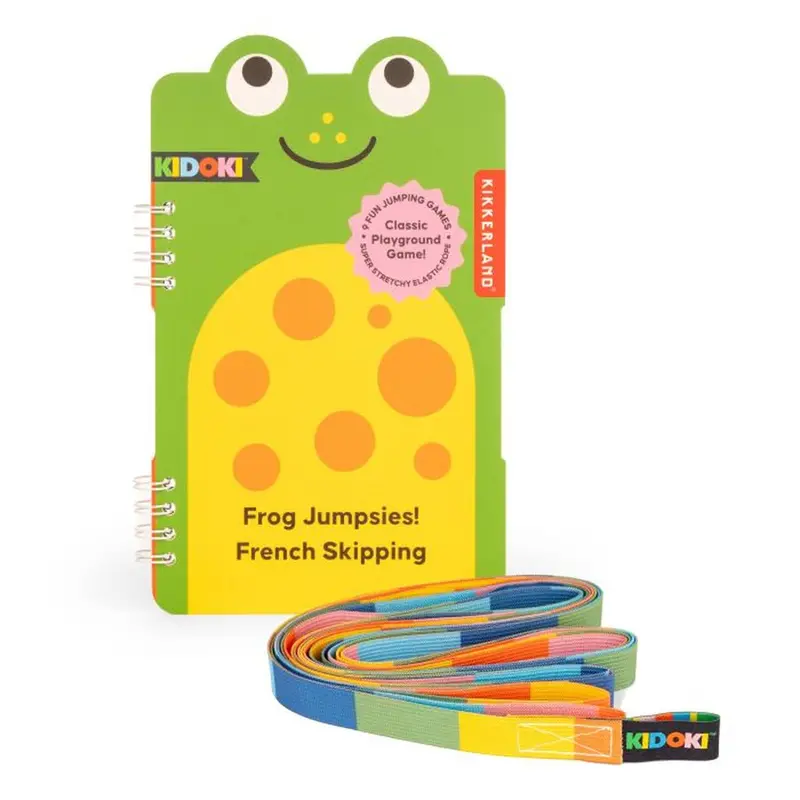 Kidoki Frog Jumpsies Skipping Rope – Kikkerland French-Style Play Toy 1