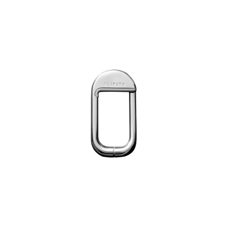 Klipsta Flip Bag Hook – Brushed Silver Lightweight Clamp 1