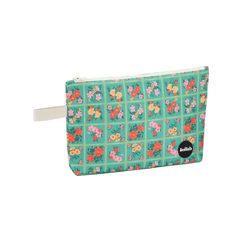 Kollab Waterproof Vintage Patch Wet Bag For Toiletries Or Swimwear 1