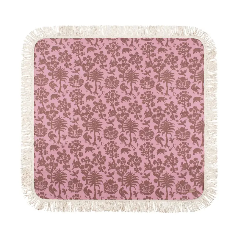 Kollab X Karen Walker Animal Kingdom Fringed Picnic Mat – Lightweight & Stylish 1