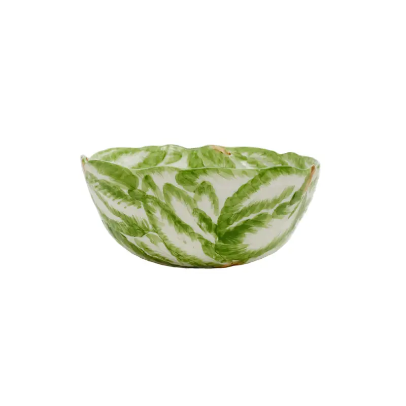 La Ceramica Radicchio Small Green Round Ceramic Bowl (20Cm X 9Cm) 1