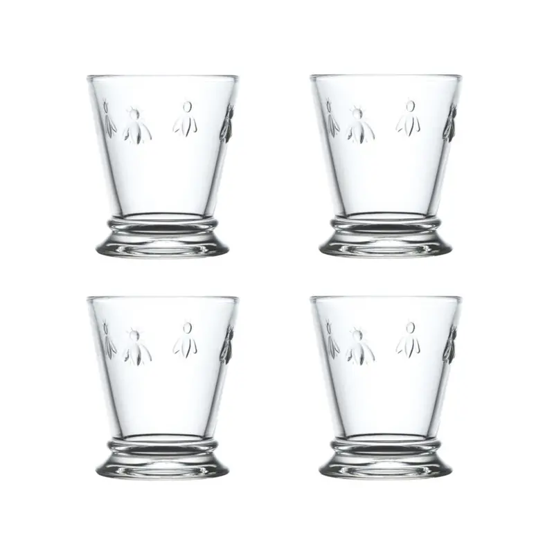 La Rochere Bee-Adorned Tumblers – Crystal-Clear 260Ml Set Of 4 1