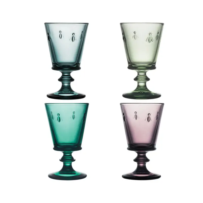 La Rochere Bee-Embellished Wine Glasses – Coloured 240Ml Set Of 4 1